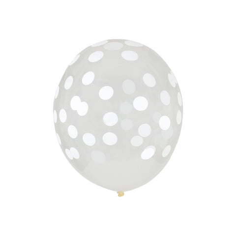 Confetti Balloons, White