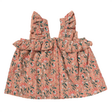 Dahlia Top, Coral Pink