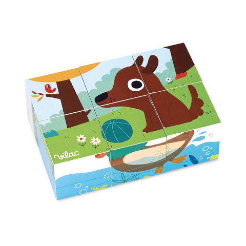 Animals Wooden Cubes