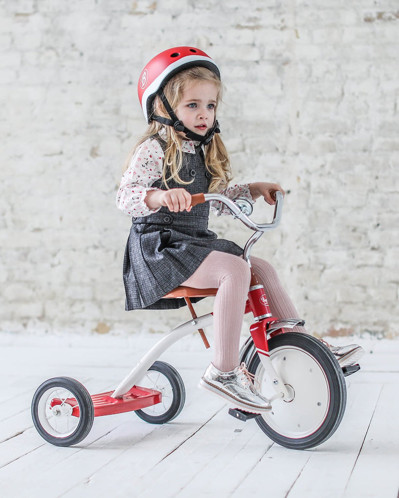 Old red tricycle top