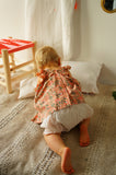 Dahlia Top, Coral Pink
