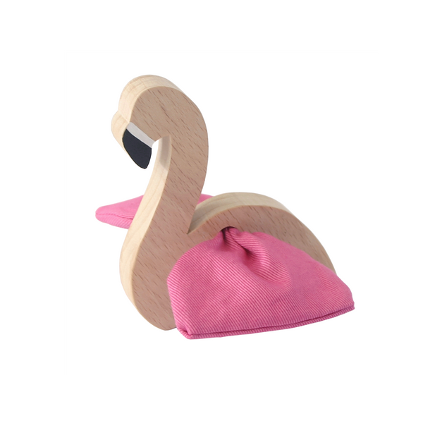 Wooden Flamingo