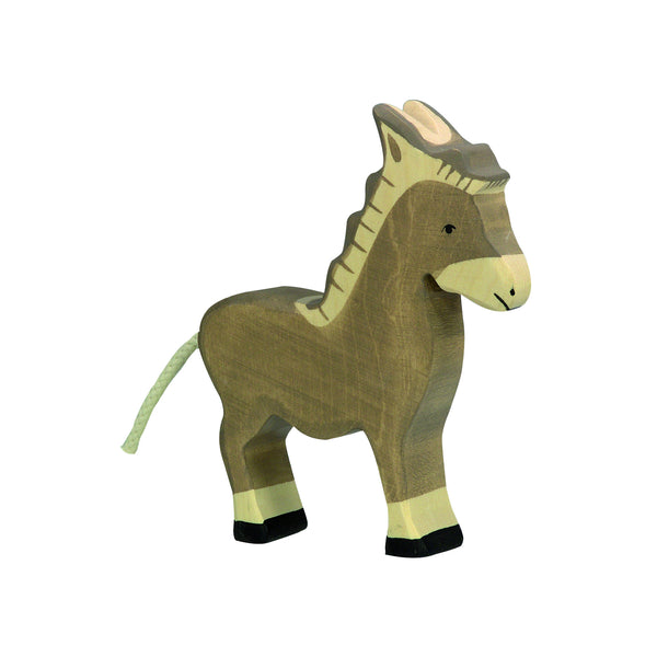 Wooden Donkey Figurine