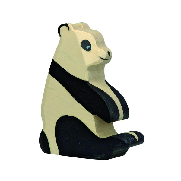 Wooden Panda Figurine