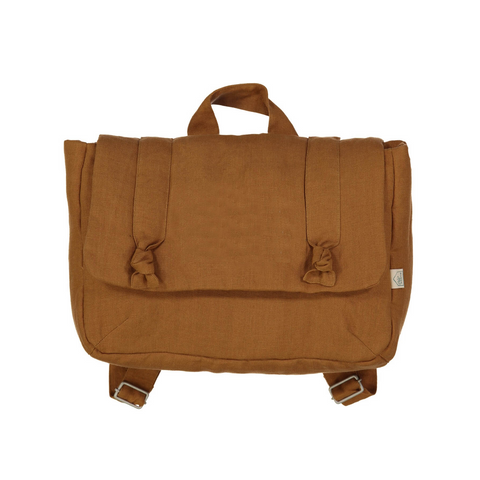 Linen Satchel, Hazelnut