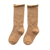 Lurex Socks Ocher