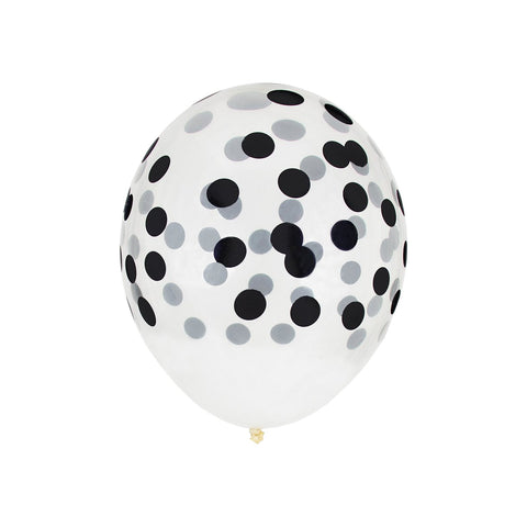 Confetti Balloons, Black