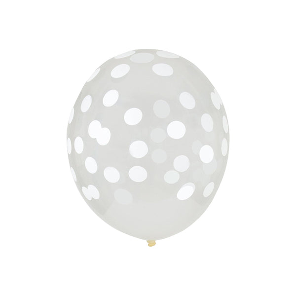 Confetti Balloons, White