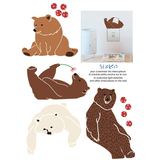 Wall Sticker, Lazy Bears
