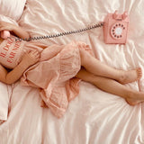 Pink Wooden Telephone