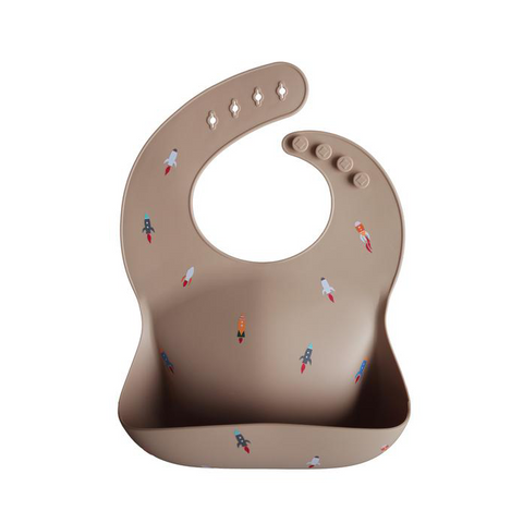 Silicone Bib Rocket Ship