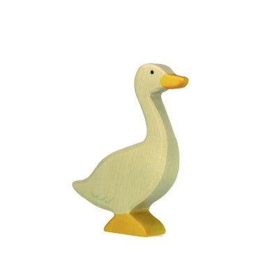 Wooden Goose Figurine