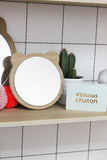 Bear Wooden Mirror, Mini