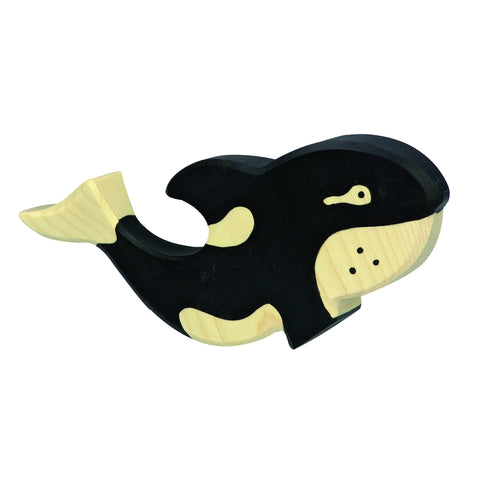 Orca Wooden Figurine