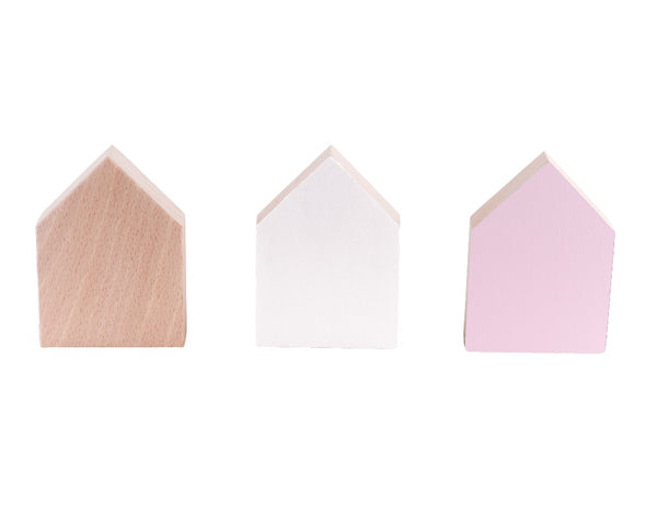 Coat Hooks Light Pink x3