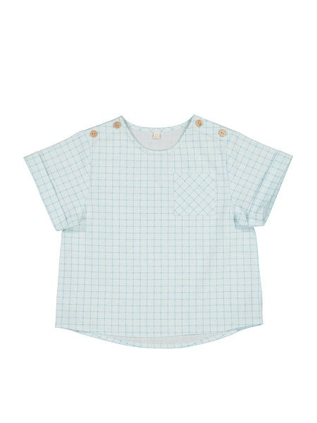 Shirt, Mint Squares